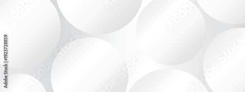 高級感のある抽象的なグラデーションバナー背景　ホワイト
