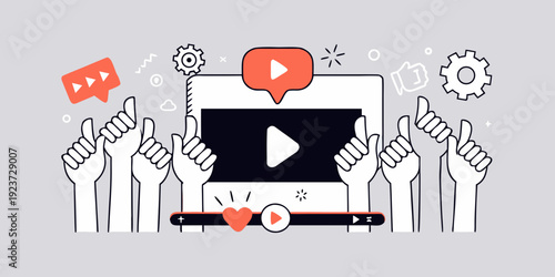 Digital video content with positive engagement and social media elements