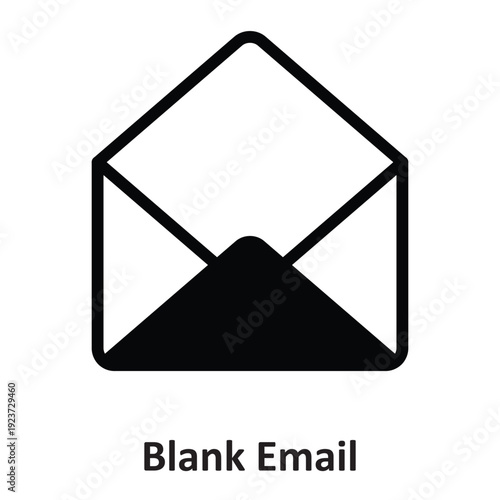   Blank Email Vector icon which can easily modify or edit