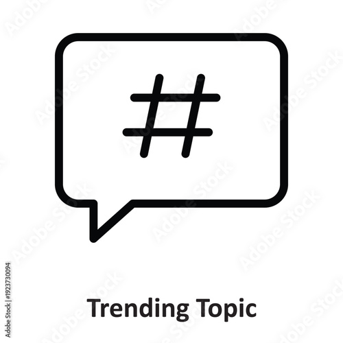 Trending Topic  Vector icon which can easily modify or edit