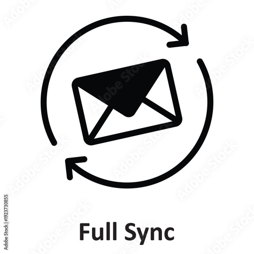 Full Sync Vector icon which can easily modify or edit