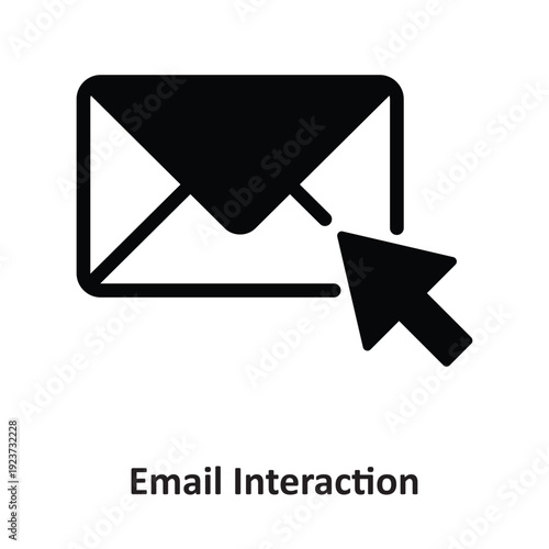 Email Interaction Vector icon which can easily modify or edit
