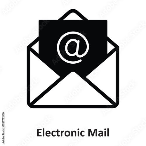 Electronic Mail Vector icon which can easily modify or edit