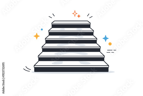 Polished paths from use. A staircase with steps subtly smoothed and highlighted in the center from frequent footsteps. Everyday movement