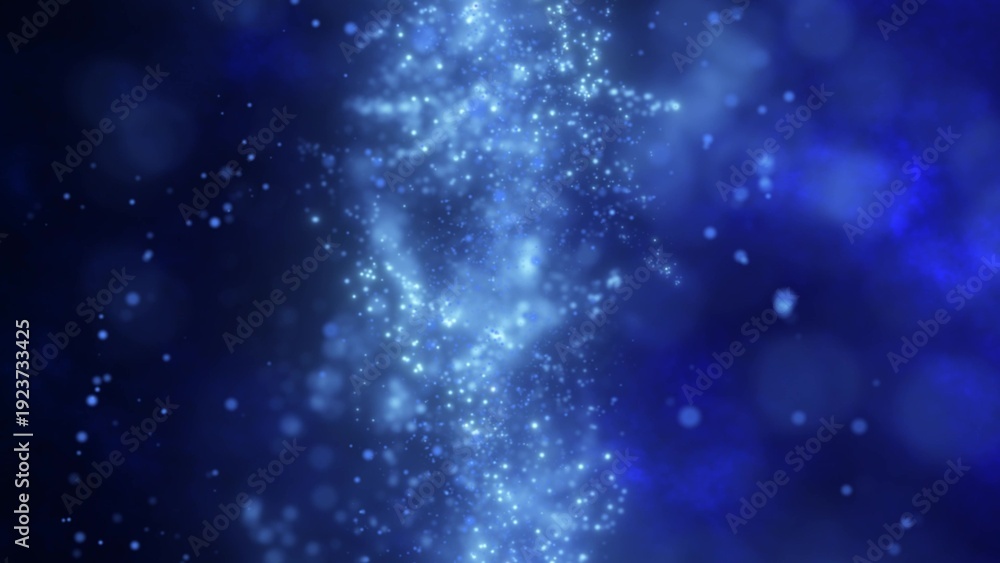 Obraz premium A fluid, swirling blue motion effect with light diffusing through