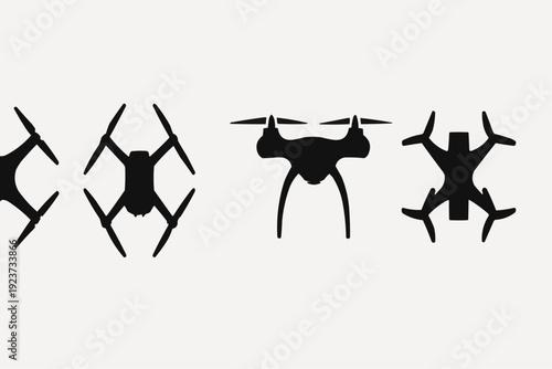modern Drone Silhouette Collection