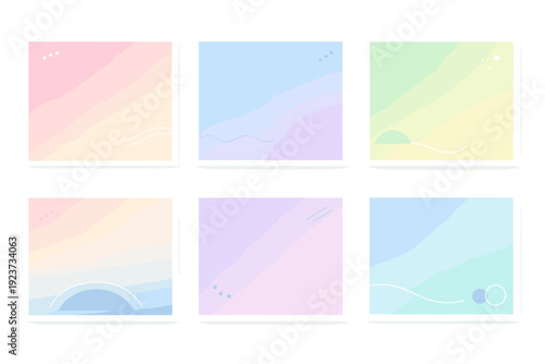 Minimal pastel gradient pack. A set of soft gradient backgrounds with balanced color transitions and clear structure. Versatile, calm visuals