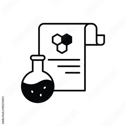 Chemical Report vector icon