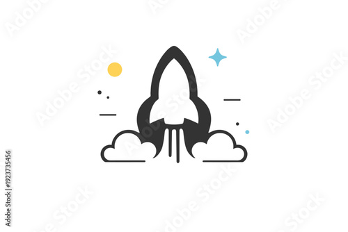 Negative space visual metaphor. A simple symbol formed by surrounding empty space rather than solid shapes. Smart conceptual feeling with modern minimal