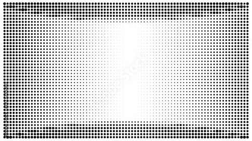 Modern abstract halftone dot pattern with a sleek radial gradient effect, ideal for contemporary design backgrounds and versatile overlays, delivered in Transparent Background, PNG