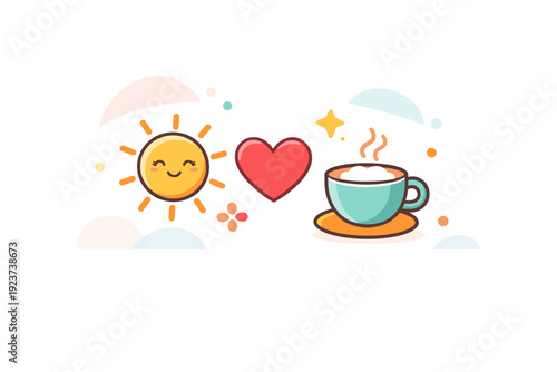 Pastel background light decorative pattern with dots and gentle shapes, evoking friendliness, warmth, and subtle visual interest. Minimalist