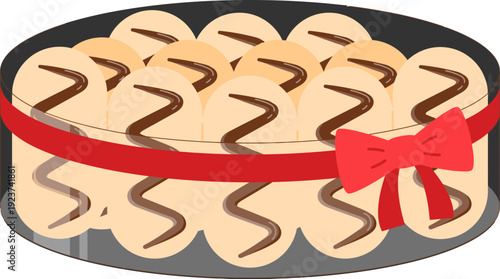 Cookies in a Round Tin.