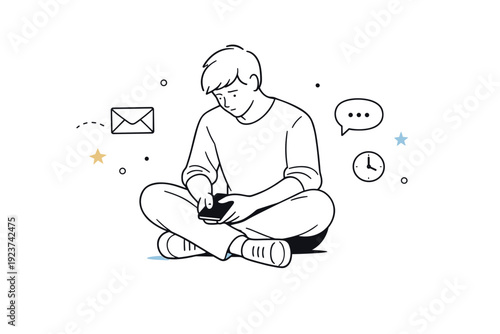 Unsaid moments. A person holding their phone screen-down, sitting in silence with soft posture. Delayed communication and introspective