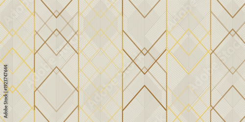 Honey bee comp Golden Seamless hexagon pattern with gold strip line.eps 10 vector illustration.