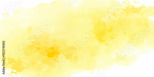 Golden Watercolor Swirl: A vibrant splash of radiant yellow, reminiscent of sunlight and joy, dances across a clean canvas. This artwork, with its delicate textures and fluid movement.