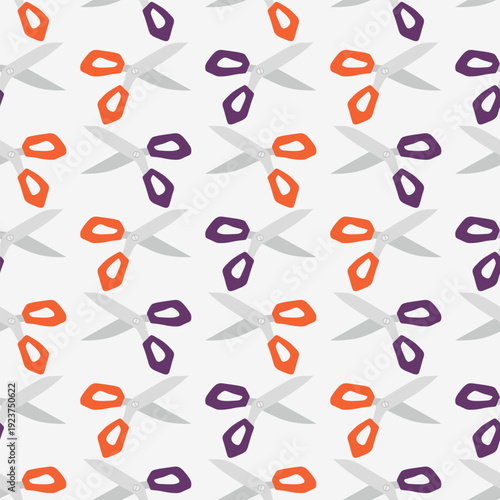 Seamless pattern with tailor scissors. Print for textile, wallpaper, covers, surface. For fashion fabric.