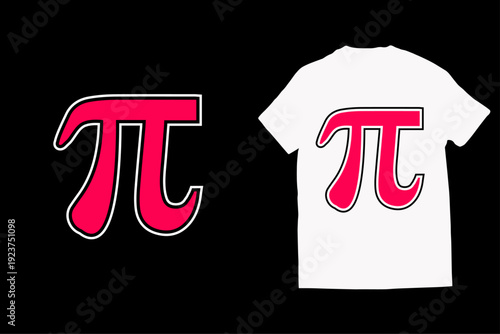 Happy pi day t-shirt design