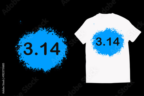 Happy pi day t-shirt design