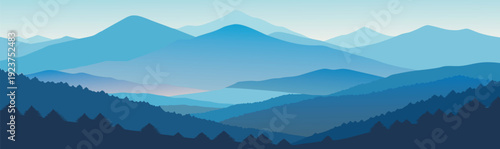 breathtaking landscape showcasing mountains partially hidden