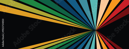 multi color ray vector illustration