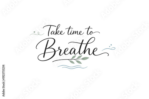 Minimal script typography layout. Clean handwritten text with generous white space and calm rhythm. Editorial typographic illustration focused on clarity and