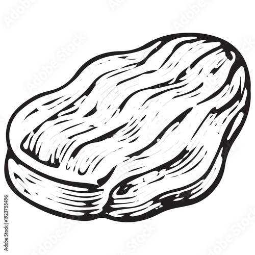 Raw Beef Steak Cut Vintage Illustration for Butcher Shop Display and Grill Menu Design