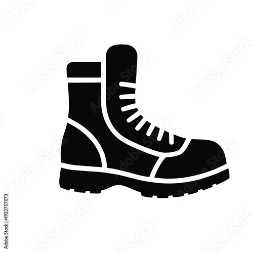 Heavy Duty Work Boot Silhouette Icon