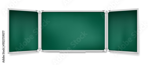 Blackboard wall for office or classroom setting. Vector isolated chalkboard for menu boards, motivational quotes or educational content. Creative projects, branding or presentation visuals