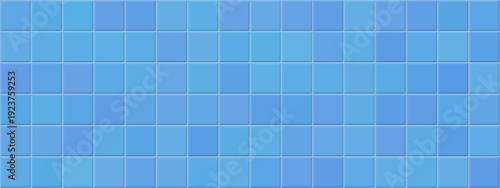 Blue checkered mosaic for pool tile swimming and grid bathroom texture. Background turquoise geometric for graphic floor square and water banner ceramic. Blue interior kitchen for pool.