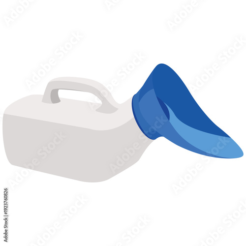 male portable urinal vector drawing.