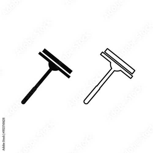 Labor day razor blade cleaning tools set Vector
