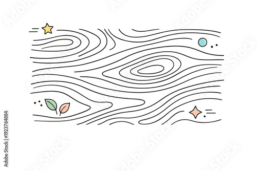 Wood grain patterns. Flowing organic wood lines arranged into calm abstract surfaces, highlighting natural rhythm and material warmth. Quiet editorial mood