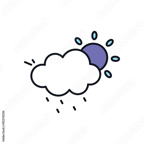 Partly Cloudy vector icon