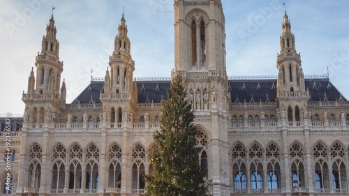 Vienna Rathaus Christmas by Day