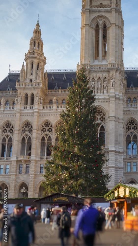 Vienna Rathaus Christmas by Day