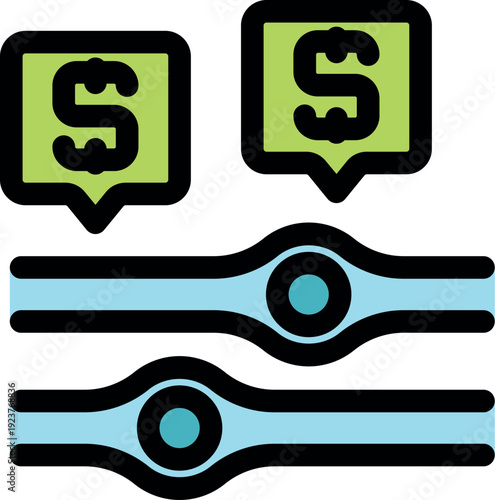 Visualizing budget adjustments and managing cash flow with adjustable controls, optimizing financial resources