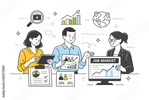 Analyzing Job Market Trends. Running preparation. A runner calmly tying their sneakers before heading out, focused and ready to start a jog. Quiet moment of