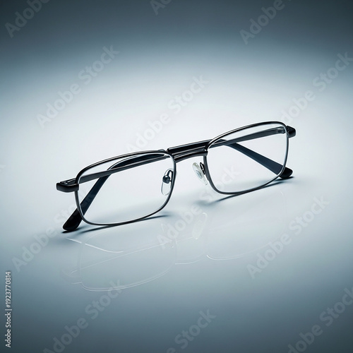 glasses on white background