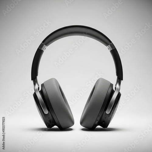headphones on white background