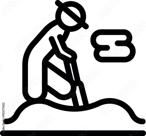 Archeologist using metal detector and taking soil sample, searching for ancient artifacts