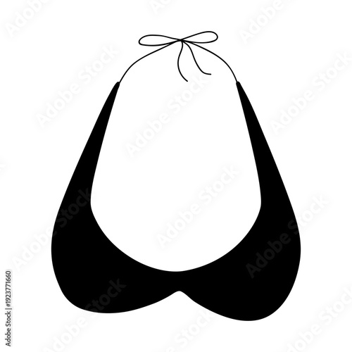 Brassiere icon vector. Underwear  Illustration sign. Swimsuit symbol. Bra logo.