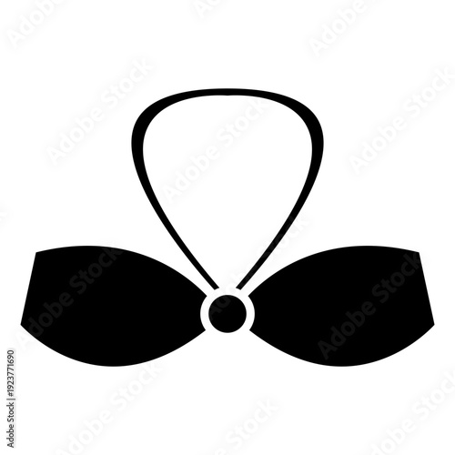 Brassiere icon vector. Underwear  Illustration sign. Swimsuit symbol. Bra logo.