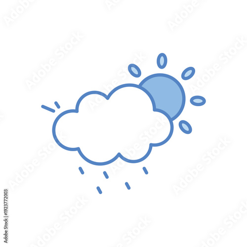 Partly Cloudy vector icon