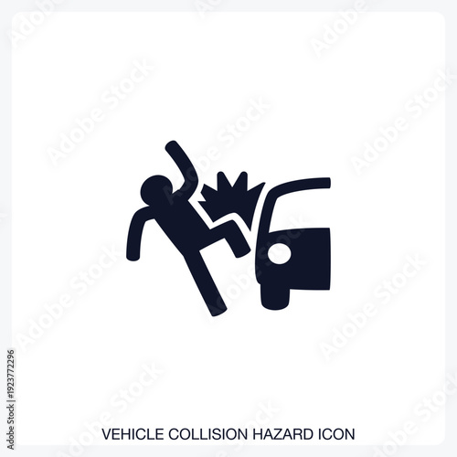 Vehicle Collision Hazard Icon