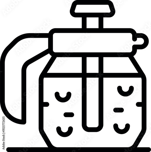 Brewing coffee using french press method, creating delicious and aromatic beverage