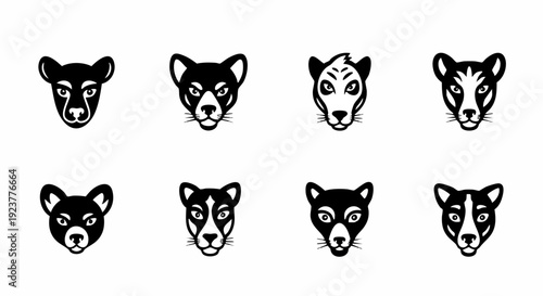 vector set of animal icons