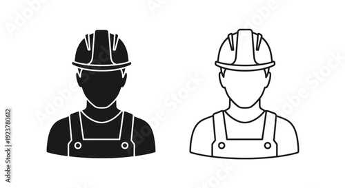 Black and white icons Vector