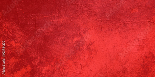 An aged vintage wallpaper with a red grunge texture and antique parchment pattern on an old weathered wall