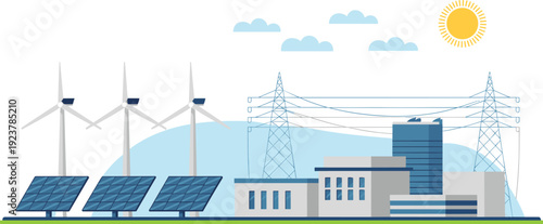 Renewable, energy, solar, wind, power, electricity, green, sustainable, environment, clean, technology, 