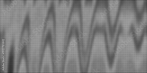 Dotted halftone gradient texture. Vanishing polka dot background. Repeating dots gradation pattern background. Black fading comic pop art overlay backdrop. Raster effect wallpaper. Vector halftone